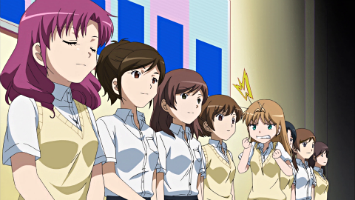 Girls lined up in B Gata H Kei