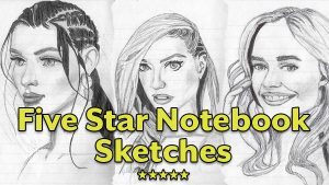 Read more about the article New artwork – Five Star Notebook sketches
